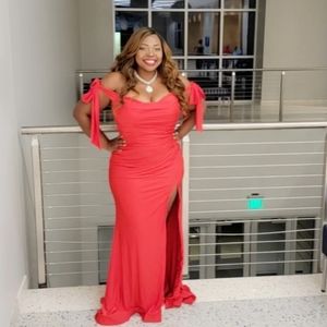 Fabulous red formal ball gown